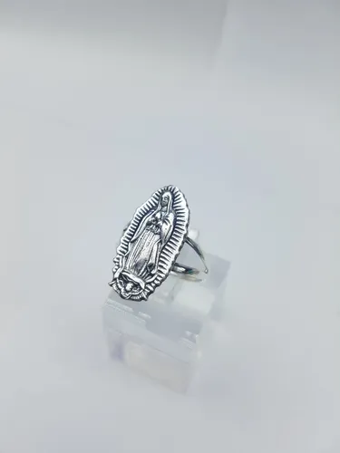 Anillo de plata de la virgen de guadalupe new arrivals
