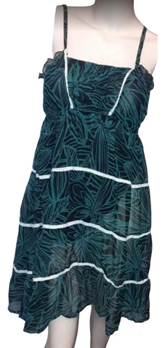 Vestido Color Verde Talle G 