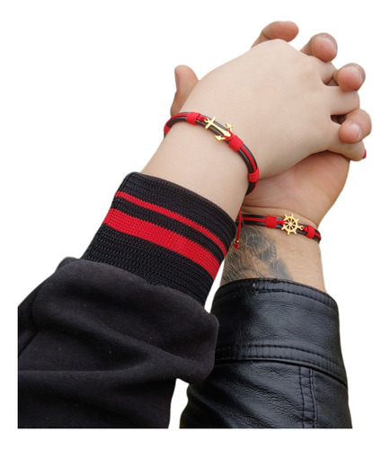 Pulseras Para Parejas Ancla Y Timón