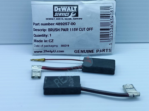 Juego Carbones Originales Dewalt P/d25763k N Part 489257-00
