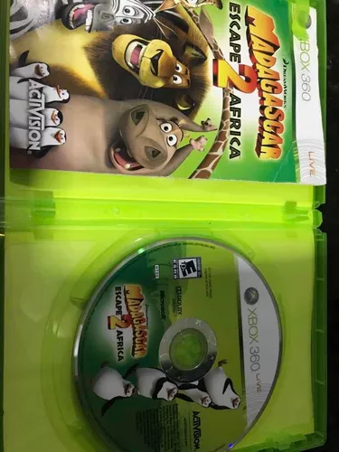 Madagascar 2 Escape África Xbox 360 original em mídia física