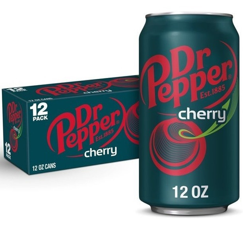 Refresco Dr Pepper Cherry Cereza 12 Pack 355ml Importado
