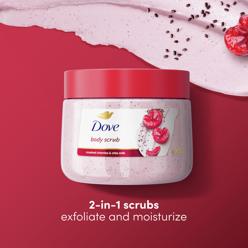 Exfoliante Corporal Dove Cherry & Chia Que Exfolia La Piel S