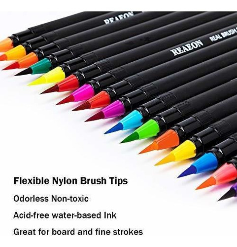 Plumas De Pincel Para Acuarela, Pluma De Pincel Real, 24 Mar