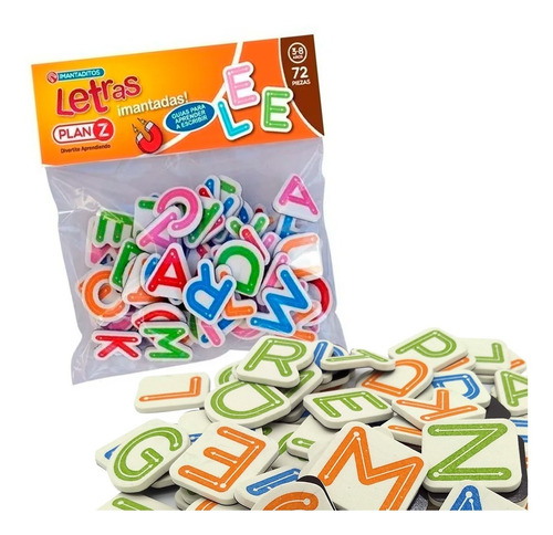 Imagen 1 de 5 de Letras Imantadas Goma Juego Didactico Infantiles Educativos