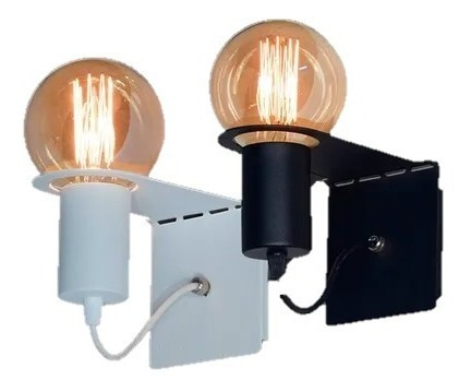 Aplique Pared 1 Luz + Led Filamento E27 Moderno Vintage