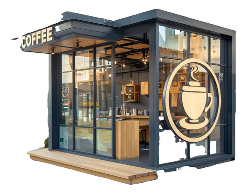 Cafe Modular Café Container Bar Container Fábrica Container
