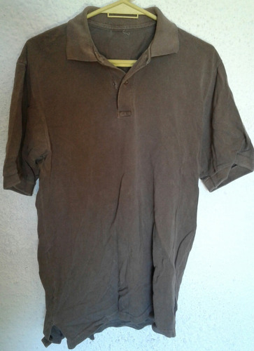 Remera  Marron  Con Cuello Para Trabajo Talle Xl.