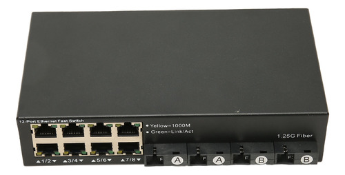 Red Ethernet Gigabit 12 Puertos 10 100 1000 M Tx1310nm