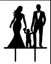 Comprar Cake Topper Adorno Casamiento Boda Familia Personalizado 