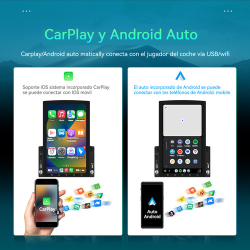 Zk Pantalla Vertical Estéreo Para Coche 2din 7 Base Android