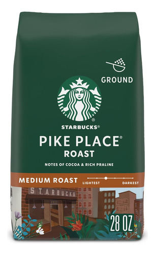 Starbucks Pike Place Roast - Café Molido Con Tostado Medio.