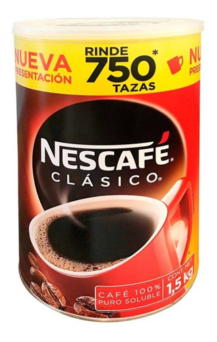 Café Soluble Nescafé Clásico 1.5 Kg