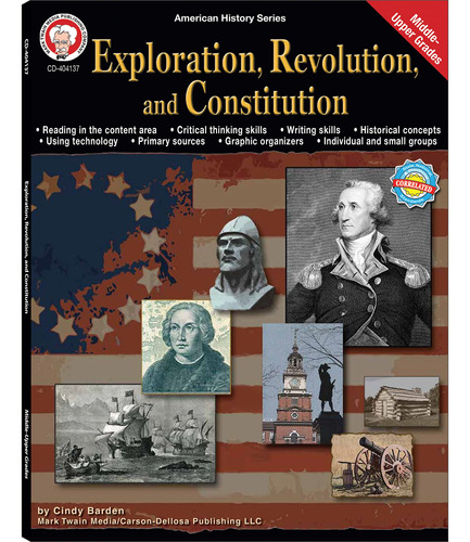 Mark Twain American History Workbook, Grades 6-12, Explorati