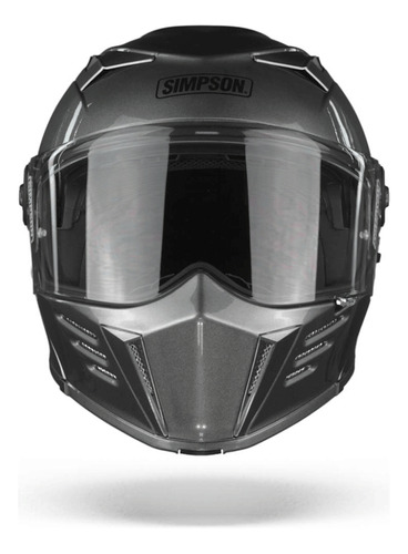 Casco De Moto Simpson Darksome Gunmetal