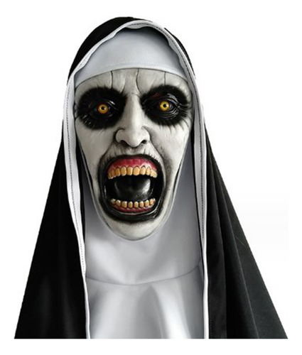 Máscara Terror La Monja The Nun Con Velo De Latex Halloween