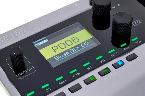 Pedaleira Mooer GE150 para Guitarra com Multi-Efeitos e Pedal de