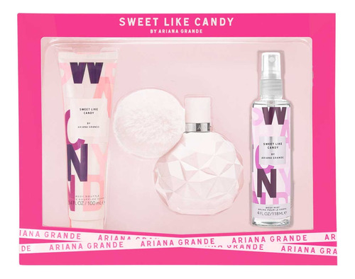 Estuche Sweet Like Candy Dama 3 Piezas Envio Sin Costo