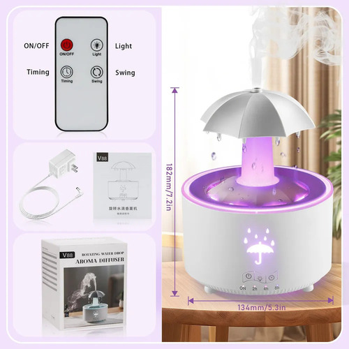Ba Humidificador For Recámara, Difusor De Paraguas Giratorio
