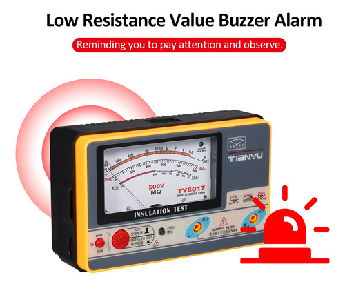 Medidor Digital De Resistencia De Aislamiento Megger 0-1000m