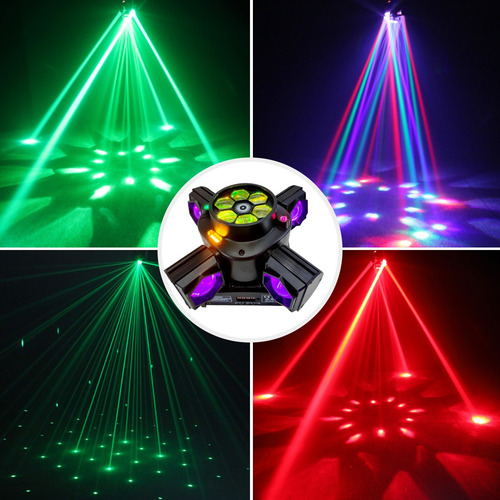 Cabeza Móvil De 4 Cabezales Bee Eye Led Beam Para Dj Discote