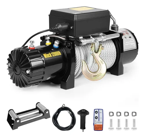 Guincho Eletrico 12v 12000lbs P/ Quadriculo Gipe Barco 28m