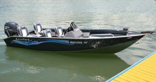 Imagem 7 de 8 de Lancha De Alumínio Malibu 16 + Motor 60 Hp Mercury Ins Estd