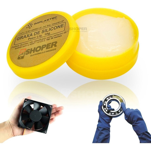Graxa De Silicone Implastec Pote 10g Lgs200 P Airsoft Cooler