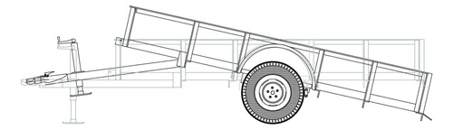 Un Solo Eje Utility Tilt Trailer Diy Plan Maestro Paso