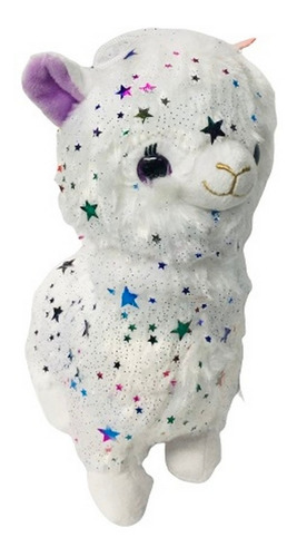 Peluche Llama Con Estrellas Aplicadas 28cm Ar1 4163 Ellobo