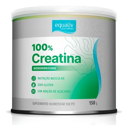Equaliv 100% Creatina 150g Sabor Sem sabor