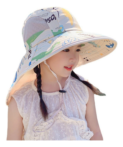 Sombrero De Ala Ancha Para Niñas Upf50+
