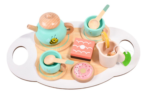Juego De Fiesta De Té De Madera, Fiesta De Té De Princesa,