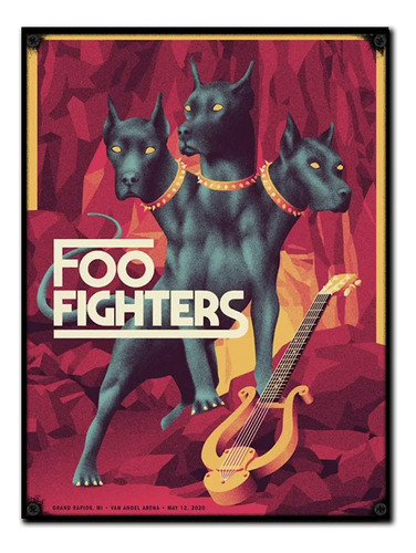 #427 - Cuadro Vintage 21 X 29 Cm / Foo Figthers Rock Poster