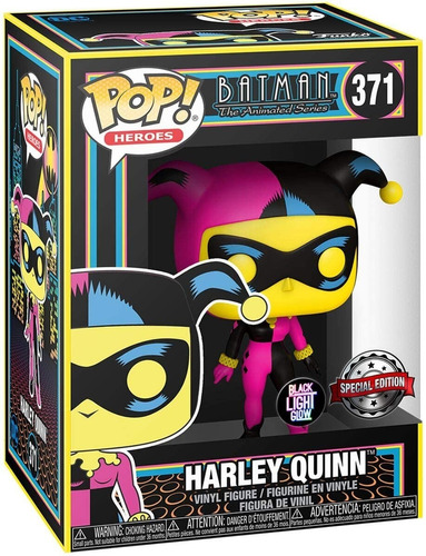 Harley Quinn Animated Series Funko Pop Black Light Glow