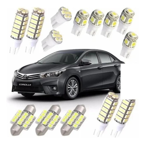 Kit Lampada Led Toyota Corolla 2009 A 2016 Envio Imediato