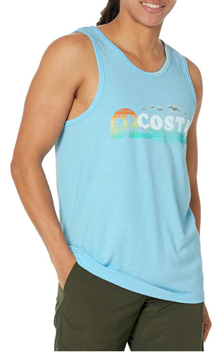 Costa Del Mar Sunset Beach, Neon Sky Blue Heather, Xl