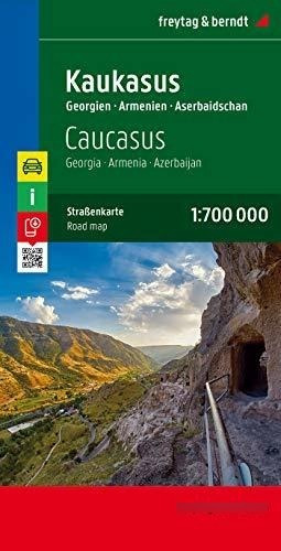 Cáucaso, Georgia, Armenia, Azerbayán Mapa De Carreteras. Esc