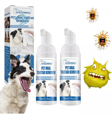 2 Removedores De Espuma Dental Canine Stone Yellow