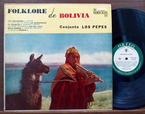 Conjunto Los Pepes - Folklore De Bolivia - Lp Año 1957