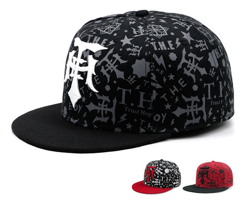 Gorra De Béisbol Hip Hop Con Ala Plana, Casual, Para Uso Al