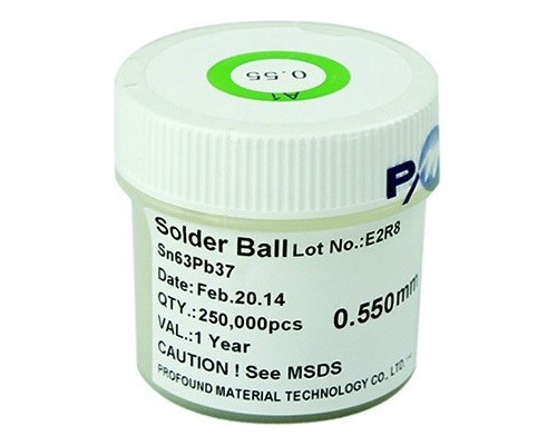 Bolas De Soldadura 0,55mm / 250.000 Uds. / Pmtc / Sn63-pb37