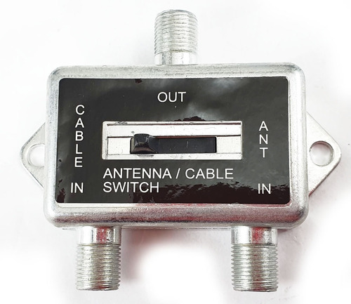 Selector Switch Antena 2en1 Llave Corredera Tv Cable Coaxil