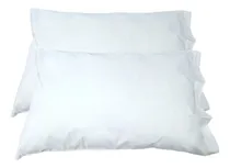 Comprar Pack X2 Fundas De Almohadas 55x90 Percal Lisas 180 Hilos 