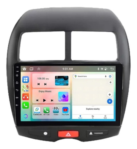 Radio 10pu Android Auto Carplay Peugeot Mitsubishi Asx +2013