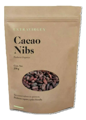 Cacao Nibs 250g Marca Extravirgen
