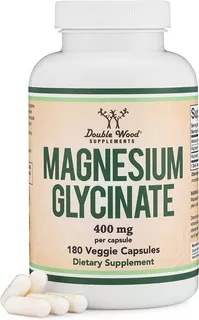 Magnesio Glicinato Vegano 400 Mg Cápsulas Calambres Sueño Sabor ND