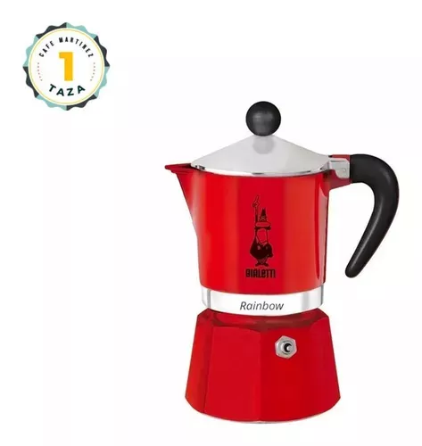 Bialetti Cafetera Moka 4 Tazas Rojo