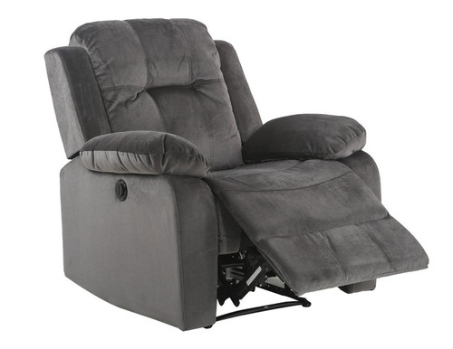 Sofá reclinable reclinable Avanti Cloe de 1 cuerpo color gris de tela