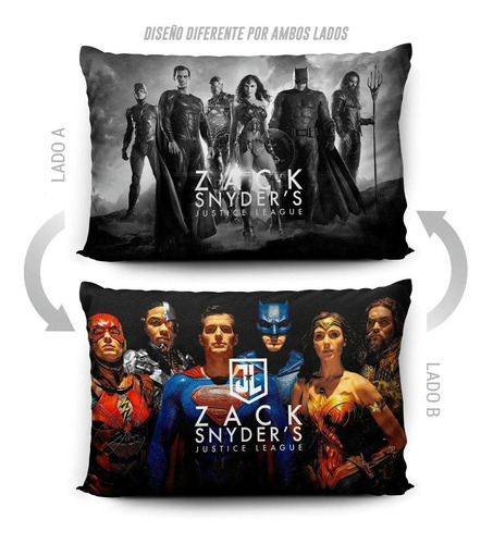 Imagen 5 de 5 de Funda Almohada Zack Snyders Justice League 70x45 Vudú Love